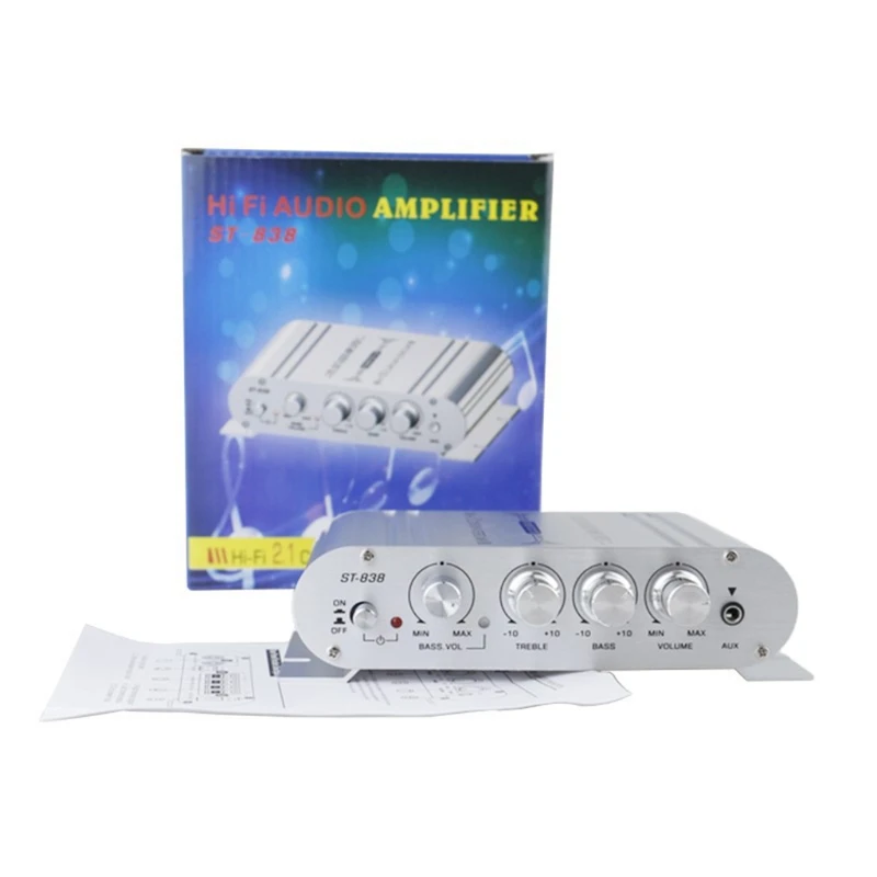 2022 New Cable Power Amplifier Digital Hi-Fi 2.1CH 40W 2x20W Subwoofer Stereo-BASS Player | Электроника