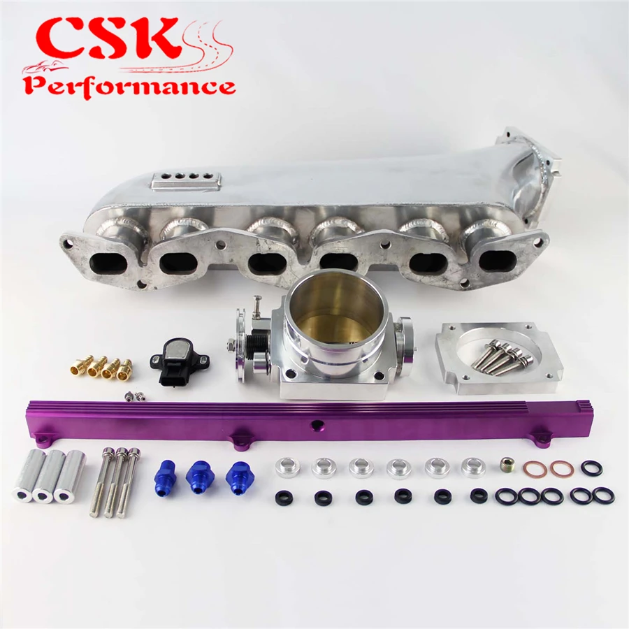 Впускной коллектор + Топливная рейка Корпус дроссельной заслонки 90 мм W/ TPS