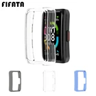 FIFATA ПК Защитный чехол для Huawei Honor Band 6 Смарт-часы протектор Универсальный амортизирующий бампер для оболочки для Honor Band 6 защитные твёрдые кейсы