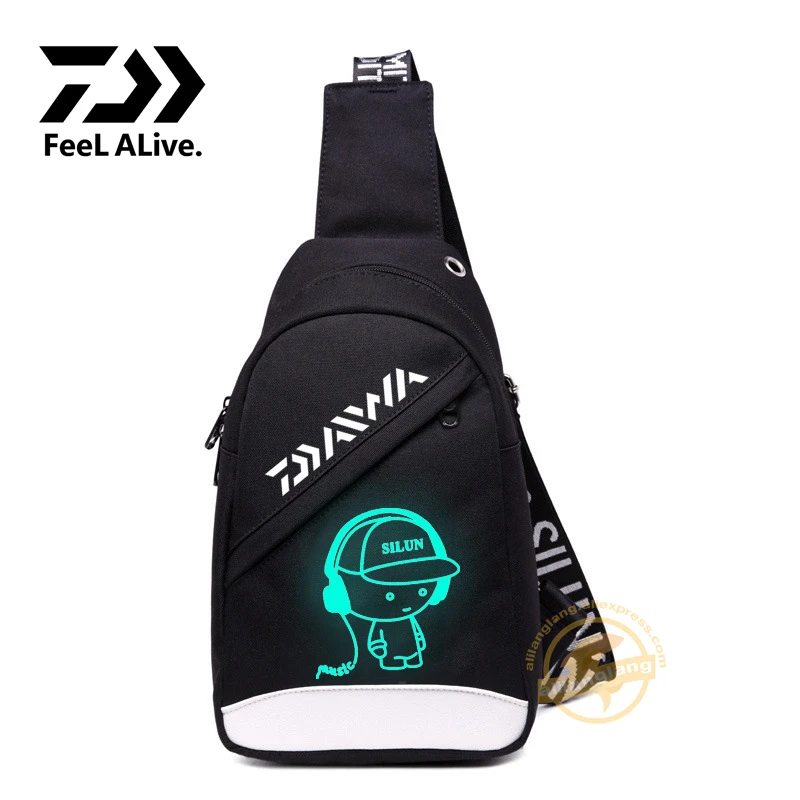 

2021 Daiwa New Style Chest Bag Trendy Leisure Fishing Waist Bag Men's Messenger Bag Sports One-shoulder Fishing Backpack