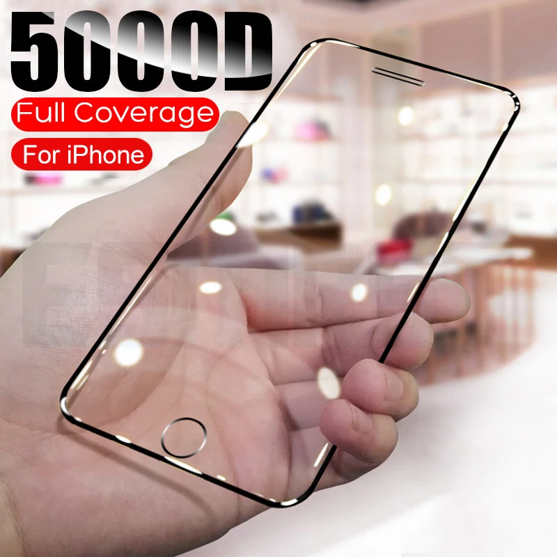 5000D полное защитное закаленное стекло для iPhone SE 2020 6S 7 8 Plus Защитное экрана на iphone6