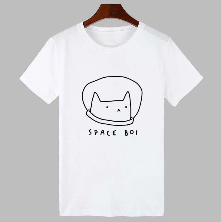 Женская футболка с короткими рукавами модная и эстетичная принтом в стиле