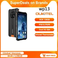oukitel wp13 global version 5g rugged smartphone nfc 8gb128gb 5280mah 6 52hd mobile phone 48mp mt6833 cellular phone