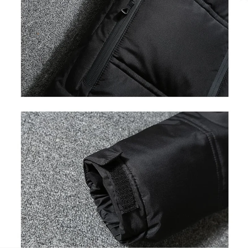 

2019 Brand clothing Men warm in winter slim fit Casual down jacket/Male hoodie Super light thin Down coats puffer jacket men 3XL