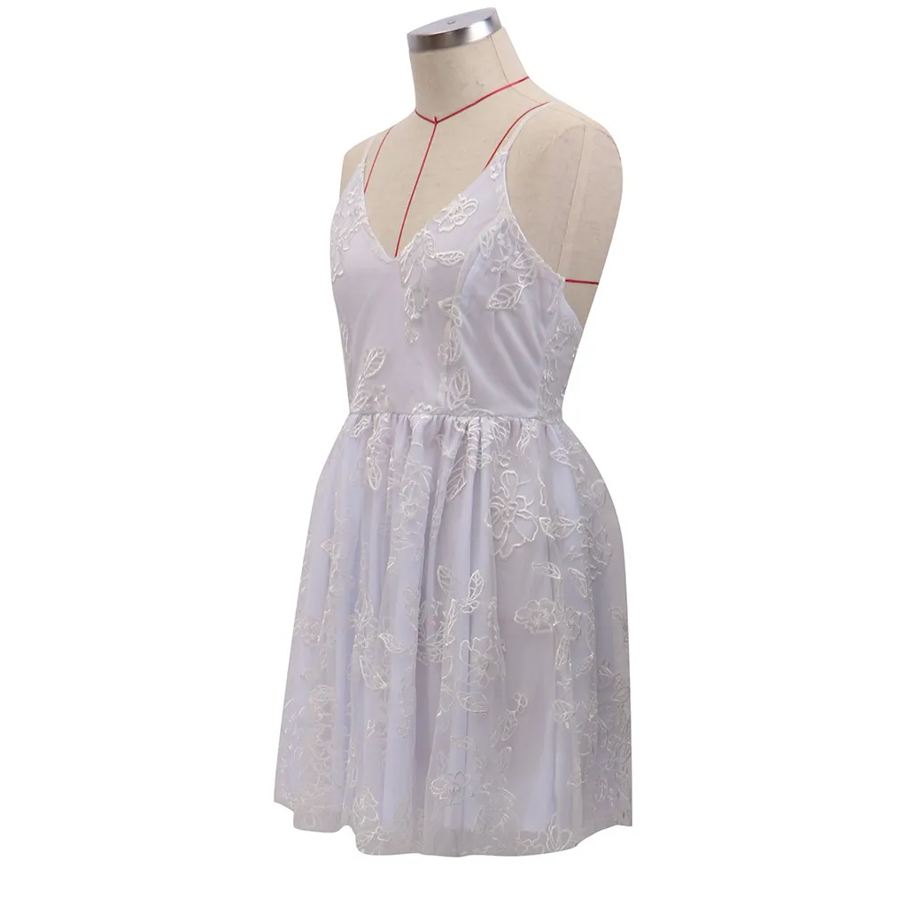 Женские платья лето 2019 Модные женские сексуальные повседневные без рукавов с