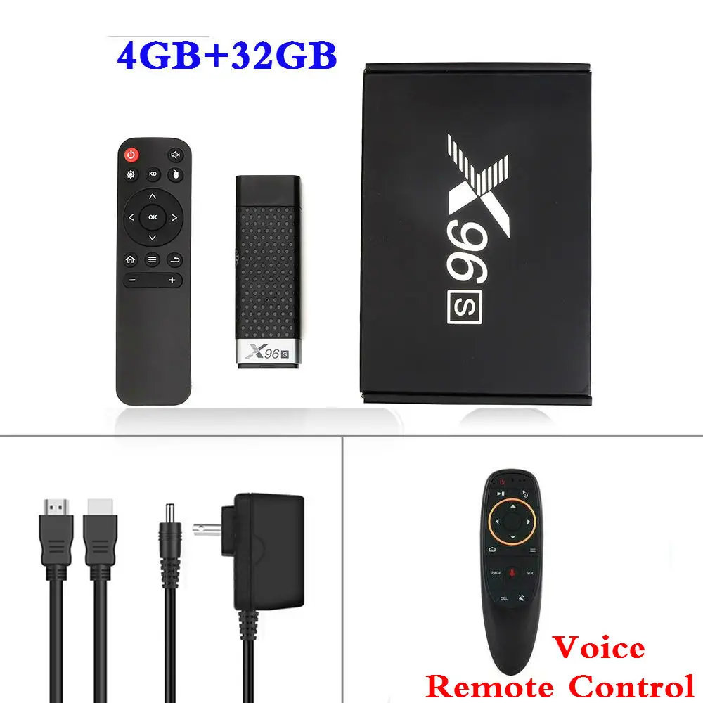 4G32G With Voice Smart 4K Android 9,0 ТВ приставка X96S ТВ-карта Amlogic S905Y2 DDR3 4 ГБ 32 ГБ X96 Мини ПК 5G WiFi Bluetooth 4,2 ТВ ключ медиаплеер - Цвет: 4G32G With Voice