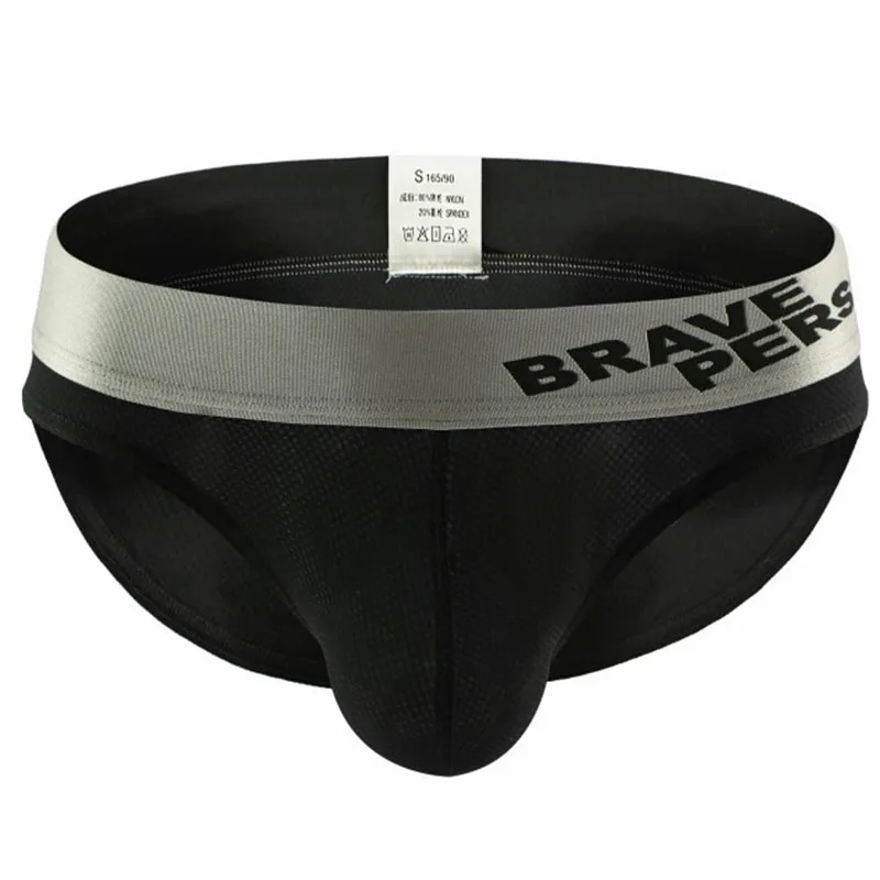 BRAVE PERSON Brand Men's Underwear Nylon Solid 6 Colors Men Briefs Low waist Man Sexy Underpants For Male |