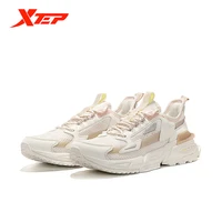 xtep chinoiseriewomens casual shoes breathable fashion lightweight sneakers 2021 spring beige women sports shoes 879218320565