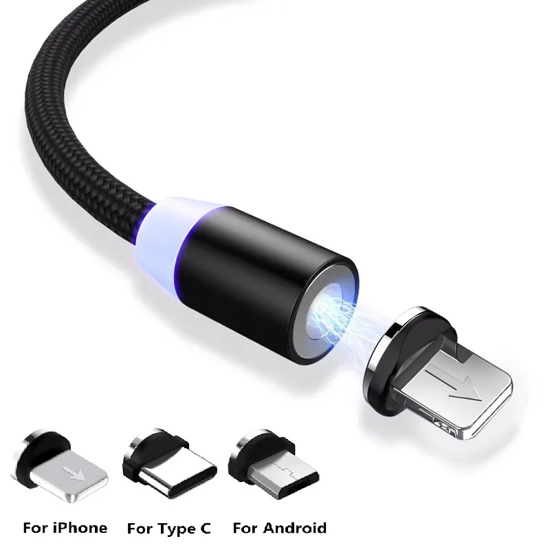 Магнитный usb кабель для быстрой зарядки Тип USB C магнит Зарядное устройство и