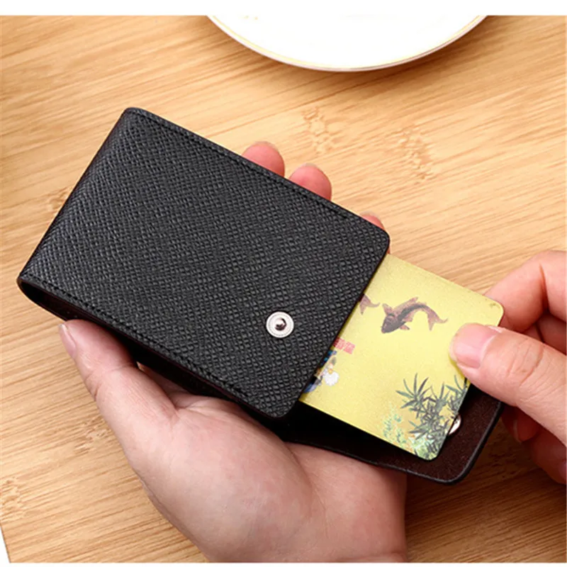 

Bycobecy 2021 Men Business Wallets Hasp Card Holder Multifunction PU Leather Purse Wallet Case Cards Credit Bank ID Card Holder