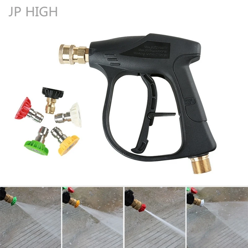 

M22 X 1.5 Mm High Pressure Car Washer Tool Washer Tool With 5 Nozzles For Car Pressure Power Washers Water Tool Cleaning Tools