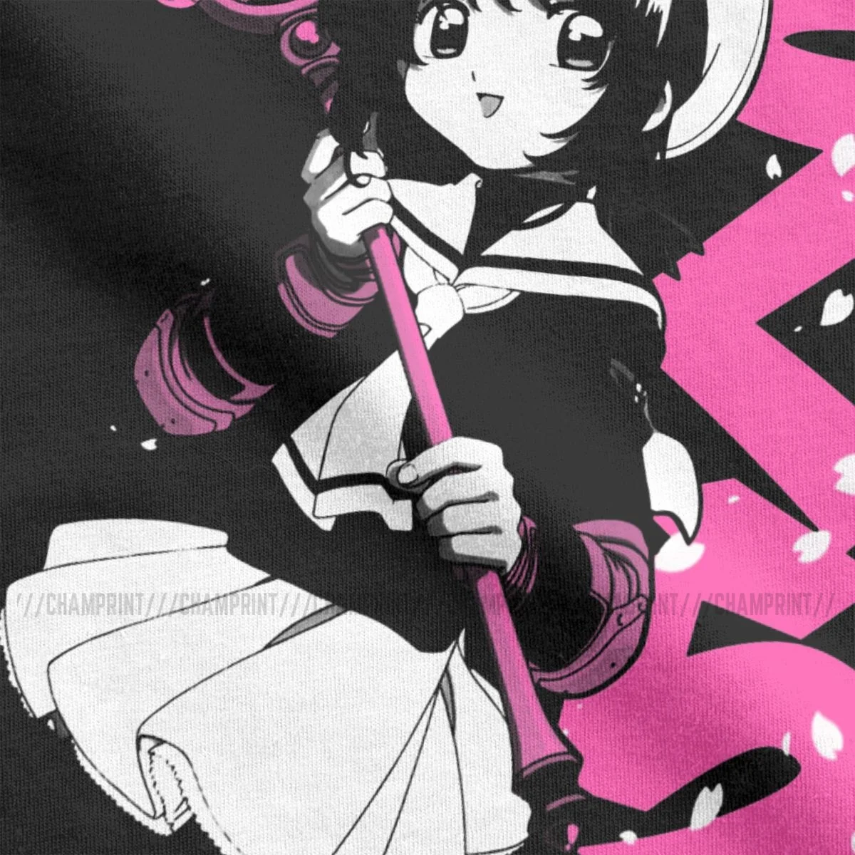 Для мужчин в стиле Cardcaptor Sakura цветение футболка Card Captor натуральный хлопок детская