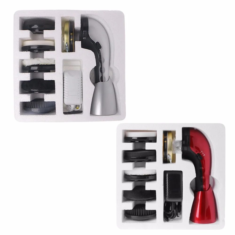 

HA-Life Portable Handheld Automatic Electric Shoe Brush Shine Polisher 2 Ways Power Supply Leather Care Tools Home Office Use