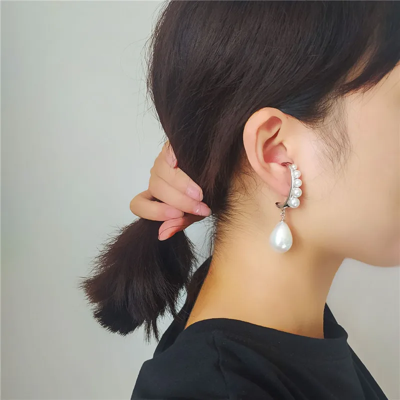 

Niche Women Girls Pearl Earrings Jewelry Gift French Style Unsual 2021 New Personal Fashionable French Temperament Commuter