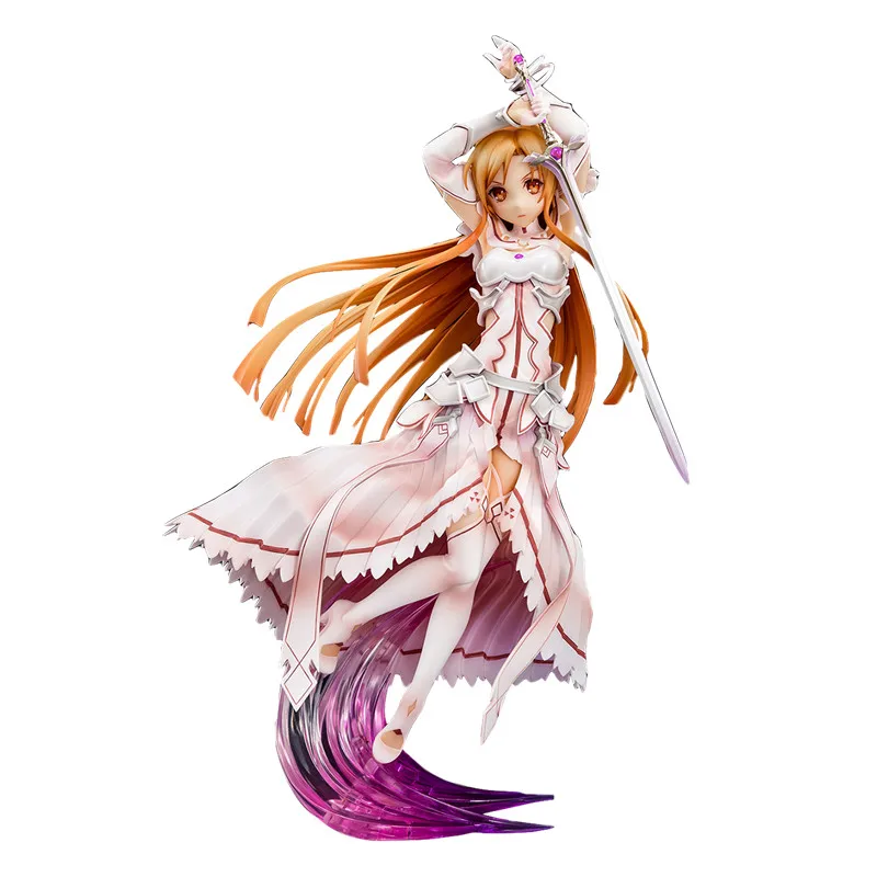 

In Stock Sword Art Online Sao Asuna Yuuki Anime Figures Japanese Action Figures Peripherals Pvc Hand-Made Collectible Toys