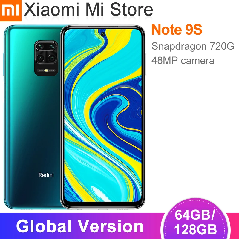Глобальная версия Xiaomi Redmi Note 9S 4GB 64GB/ 6 ГБ 128 Гб Смартфон Snapdragon 720G 48MP камера 67 &quot5020