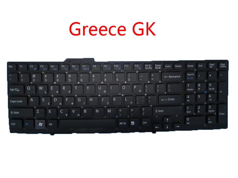 Ноутбук RU TW CA GK BG IT JP клавиатура для SONY VPCF VPCF1 VPCF11 VPCF12 VPCF13 английский, Россия, Канада, Италия, греческий, болгарийский