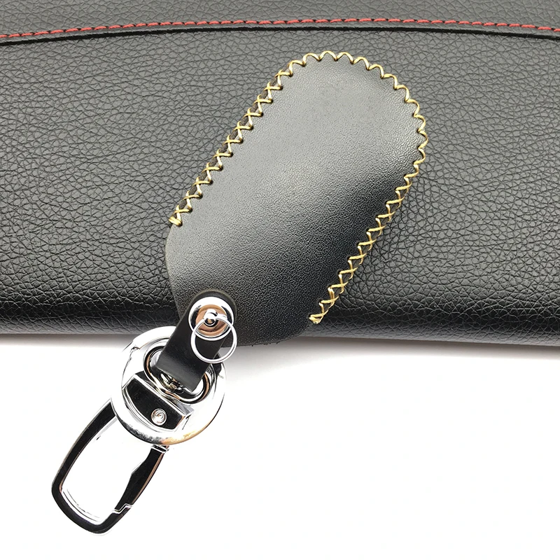 

High quality genuine leather car key case cover for Masarati ghibli 2017 2013 2014 quattroporte 2015 2017 levante 2016 4 buttons