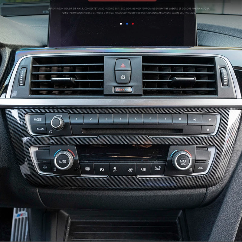

Автомобильная консоль из углеродного волокна ABS, наклейка на панель CD для BMW 3 серии F30 3GT F34 4 серии F36, аксессуары