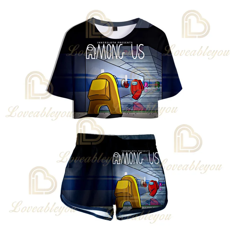 

New Game 3D Print Ladies Tracksuit Two Piece Set Women Shorts and Tops Casual Sportswear 2 Piece Outfit Streetwear