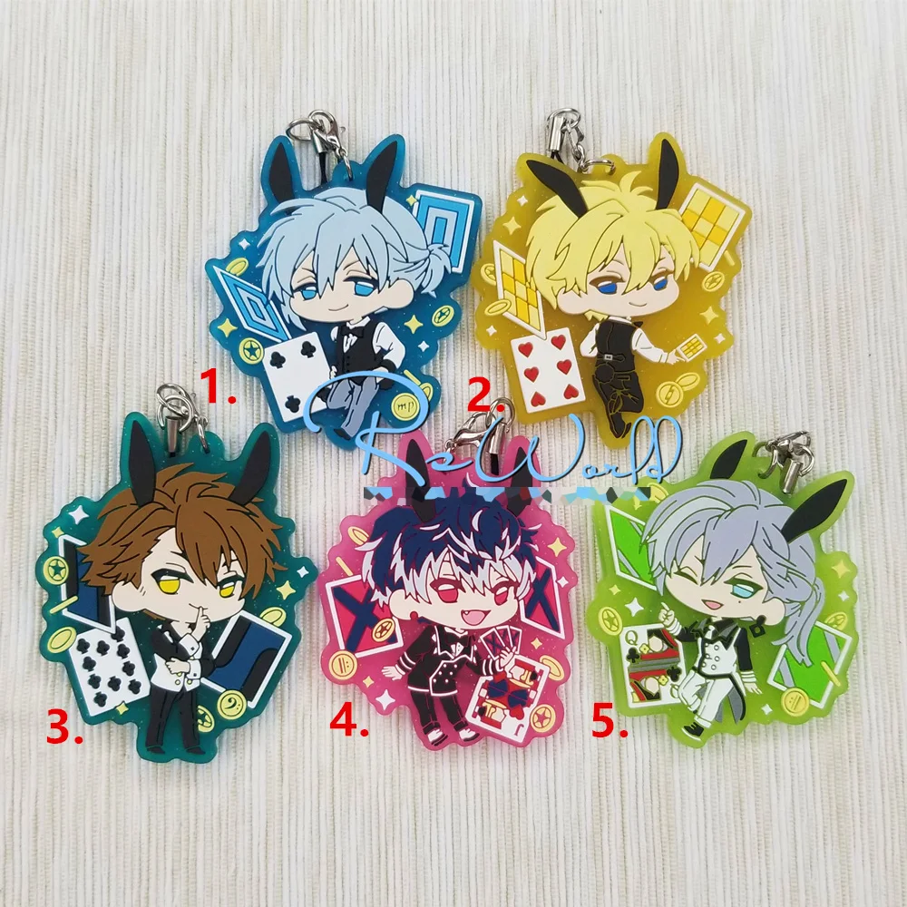 Резиновый брелок для ключей IDOLiSH7 GAME YOTSUBA TAMAKI ROKUYA NAGI TSUNASHI RYUNOSUKE MOMO YUKI | Игрушки и