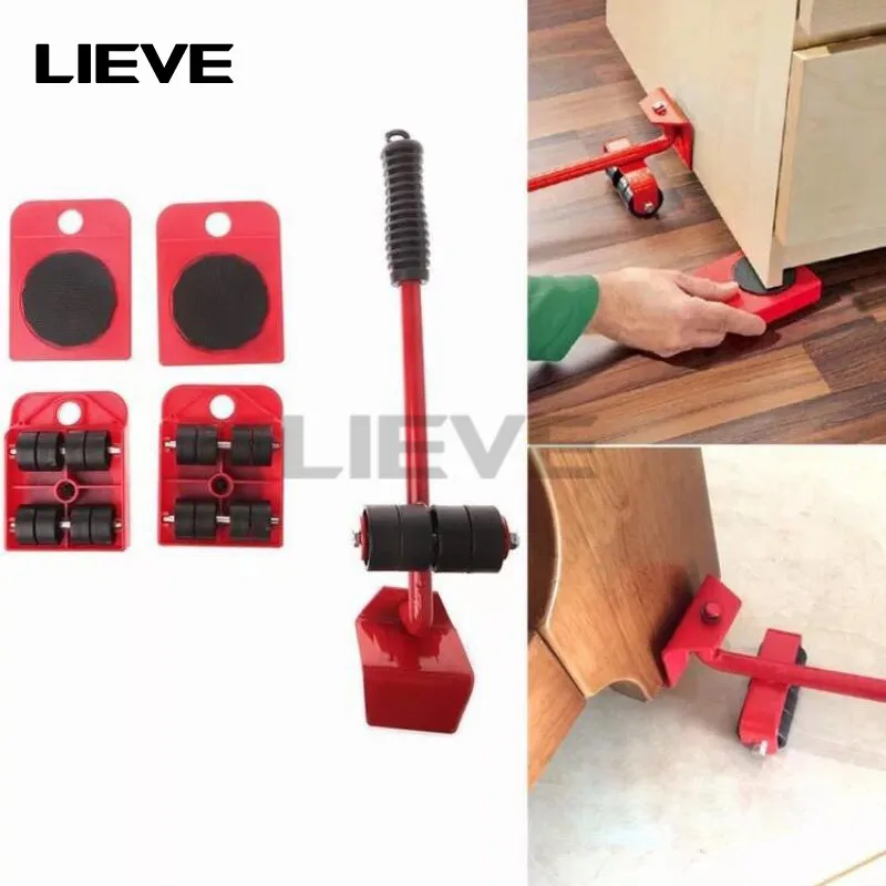 

Moving artifact Furniture shifter Moving pulley Heavy goods handling tools,move Easier,can load 150 kg,Furniture Caster