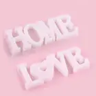 LOVE HOME силиконовая форма буквы литые формы из смолы DIY эпоксидные УФ прессованные цветы изделия из смолы инструменты для украшения дома