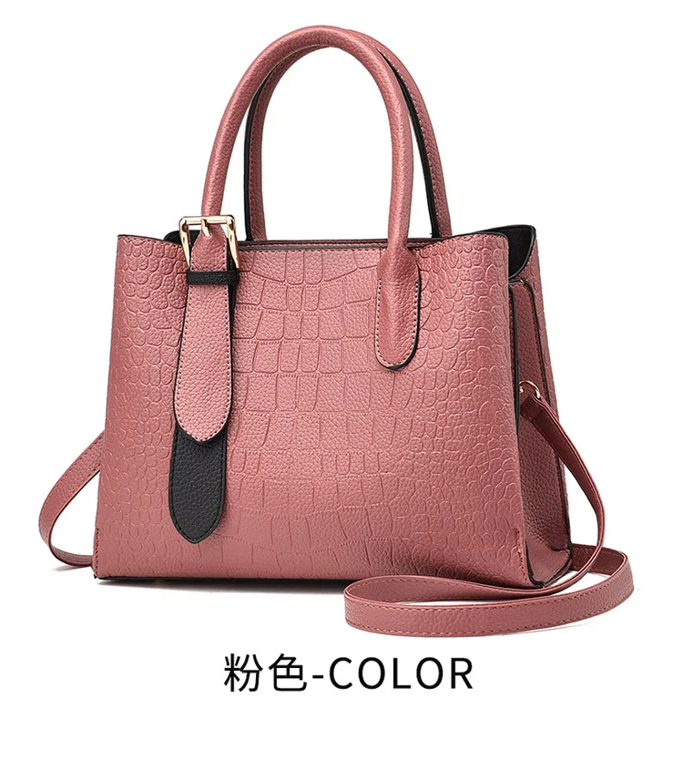 

Crocodile-print Women's Handbag Of 2022 Fashion Versatile Simple Atmospheric Middle-aged Women's Bags One-shoulder Bag Women