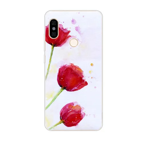 Xiaomi mi a2 lite чехол, силиконовая Мягкая задняя крышка из ТПУ с цветочным рисунком для xiaomi mi a3 lite Защитные чехлы для телефонов - Цвет: LL14