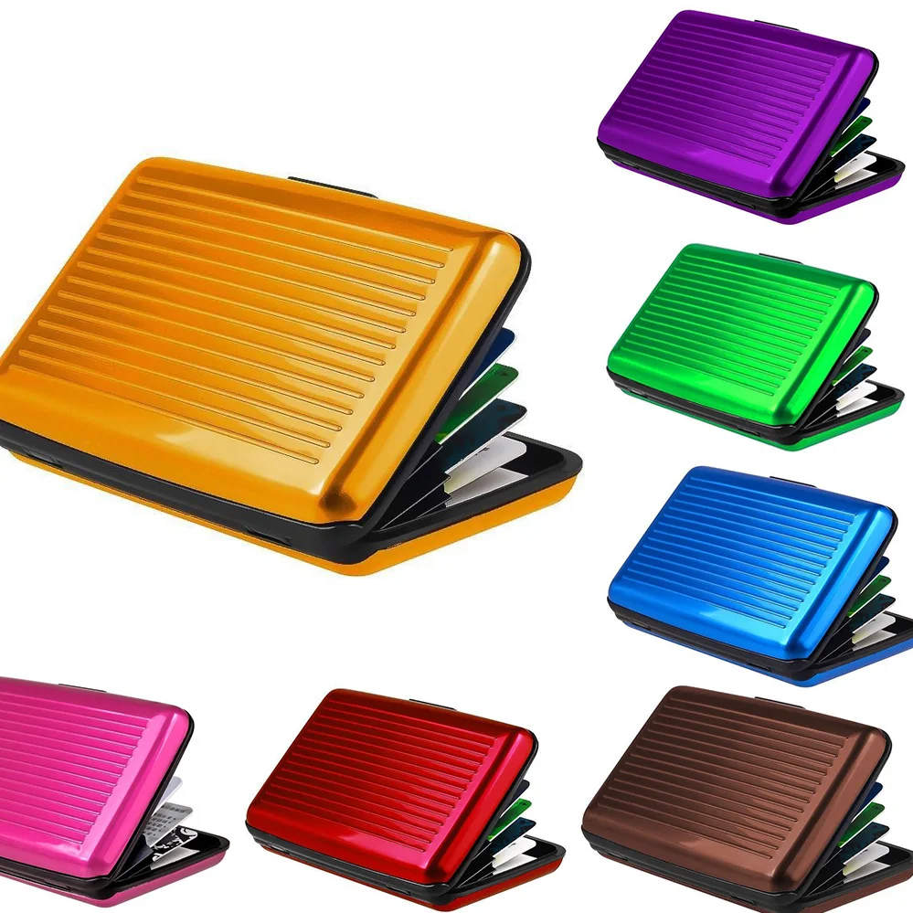 2019 анти RFID сканирующий защитный держатель для карт Алюминиевый металлический