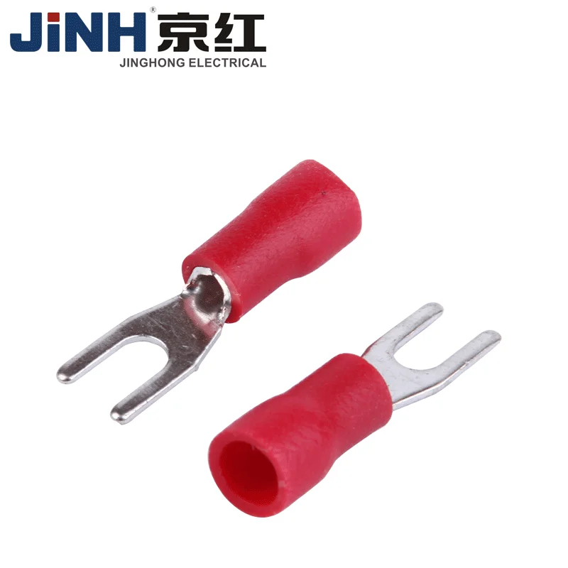 100 шт. гнездовой Штекерный изолированный лопаточный разъем SV5.5-8 обжимные