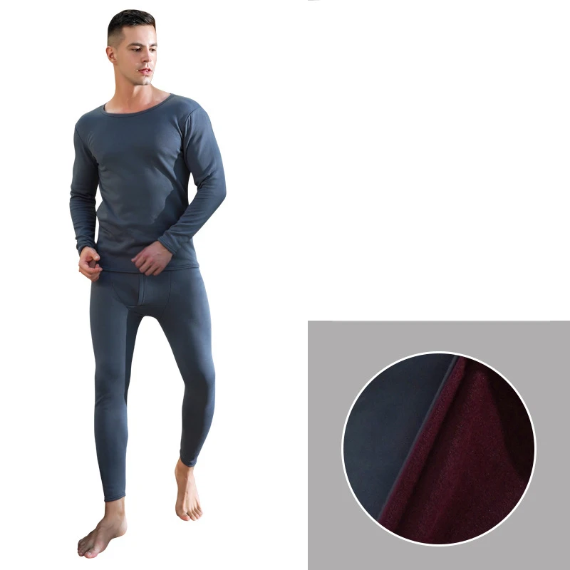Mens dark grey 2 шт./компл. Long Johns Для мужчин зимняя женская обувь Термальность костюм мужской женский теплый Термальность нижнее белье Костюмы длинное нижнее белье зимнюю детскую одежду для сна - Цвет: Mens dark grey