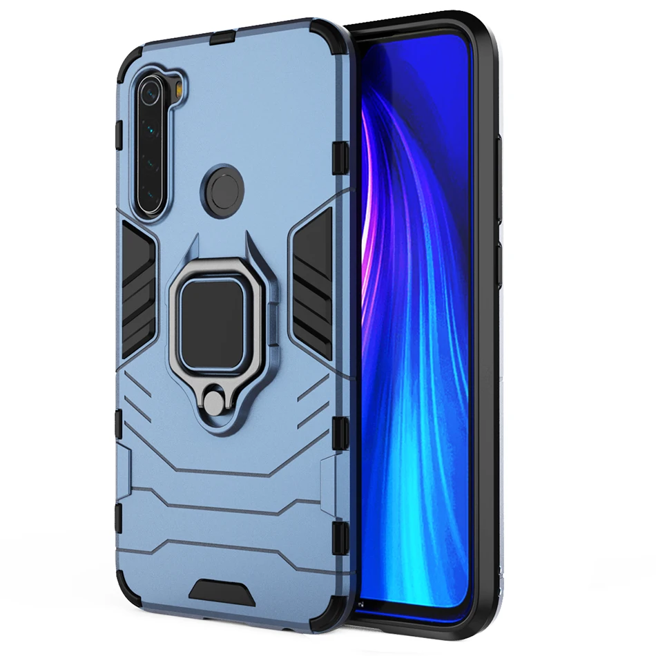 Гибридный бронированный чехол 2 в 1 для телефона Xiaomi чехлы 8 pro магнитный кольцевой