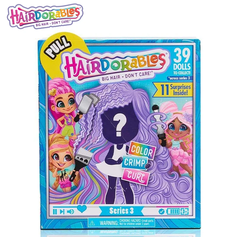 

Original Hairdorables Hairmazing Series 3 Collectible Surprise Doll Set Toys Gifts For Girls Children Birthday Surprises Playset