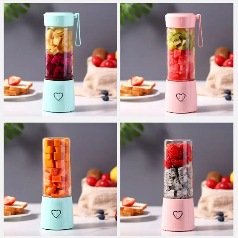 

Protable Mini Electric Juicer Cup Single Serve Personal Size Blender USB Rechargeable Fruit Vegetable Mixing Machine