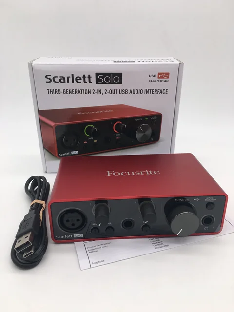 Focusrite Scarlett Solo 3rd Gen звуковая карта | AliExpress