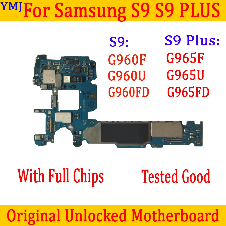 Для Samsung Galaxy S9 Plus материнская плата G965F G960F G965U G960U G965FD G960FD оригинальная