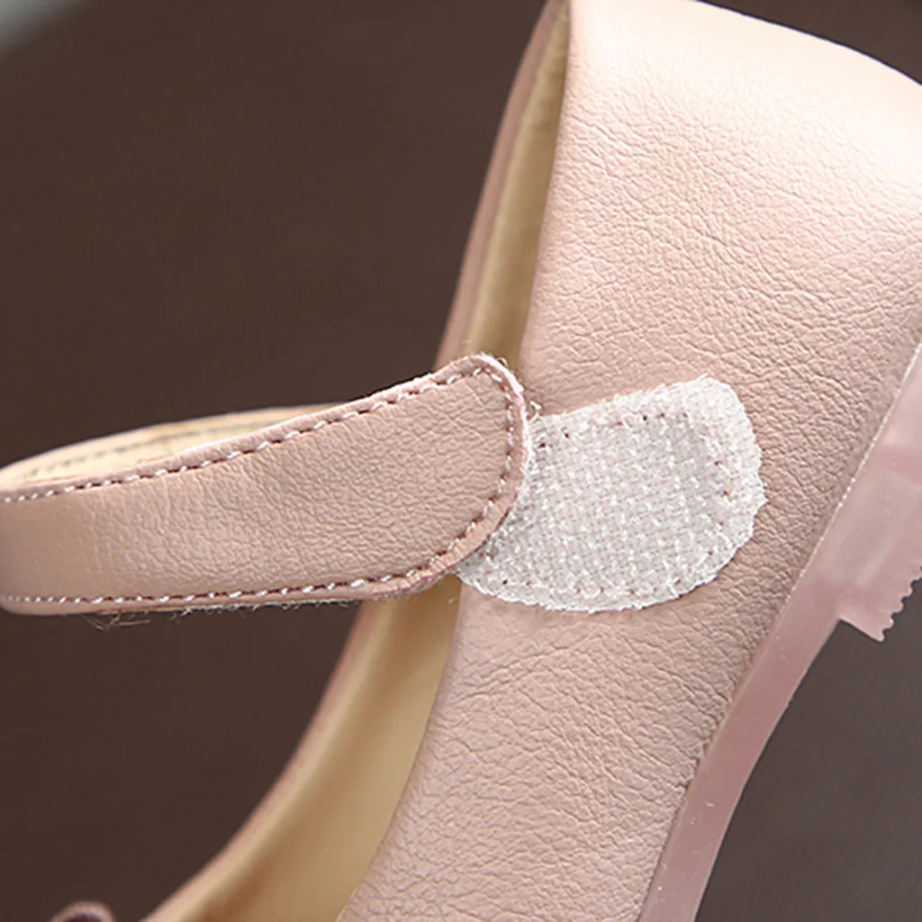 Элегантные тонкие туфли принцессы с бантом и жемчугом для маленьких девочек