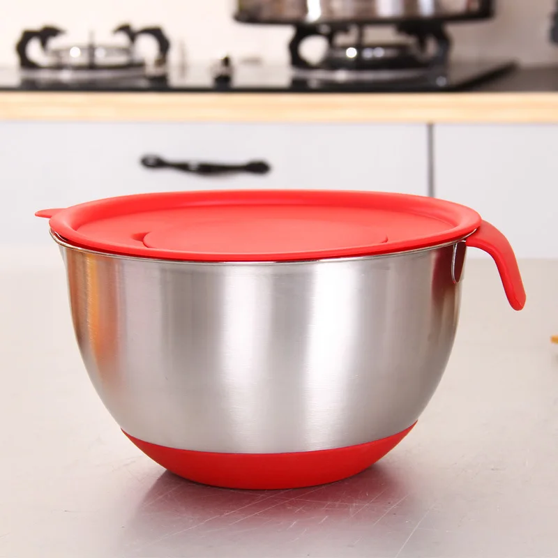 Ингредиенты в режиме ожидания чаши миска для смешивания Нержавеющая сталь форма