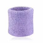 Спортивный однотонный абсорбирующий хлопковый дышащий Быстросохнущий Спортивный Браслет, эластичный Легкий браслет для тенниса, 2 шт.