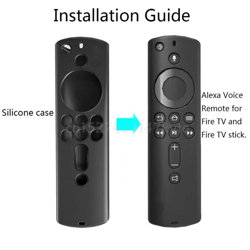 

Protective Case 5.9 Inch Cover Silicone Sleeve Shockproof Anti-Slip Replacement for Amazon Fire TV Stick 4K Remote Control