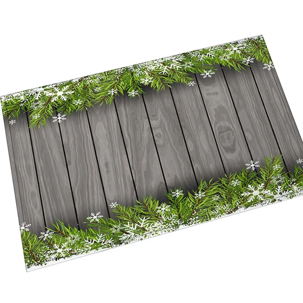 Zeegle напольный коврик с рождественским дизайном нескользящий кухонный для душа