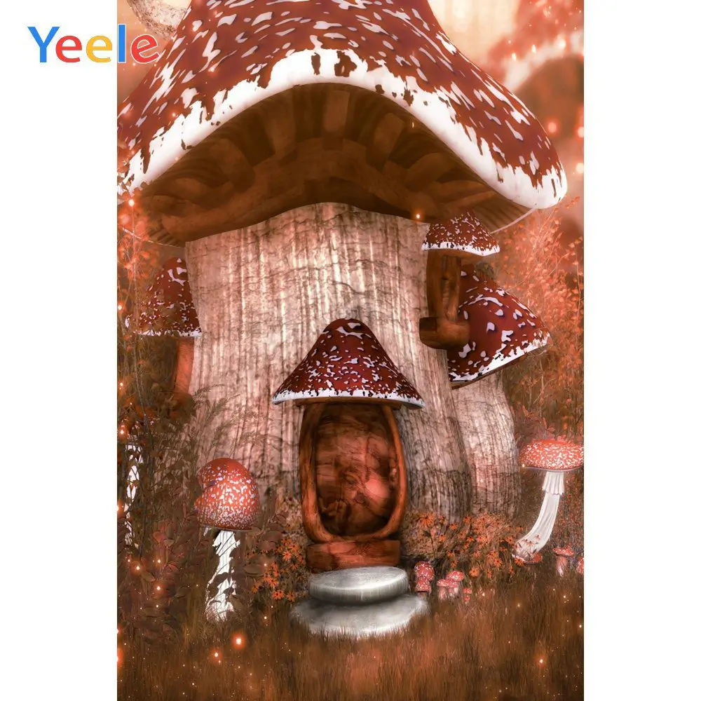 Yeele Painting Portrait Dreamy Decor Mushroom World Photography Backdrops Personalized Photographic Backgrounds For Photo Studio |