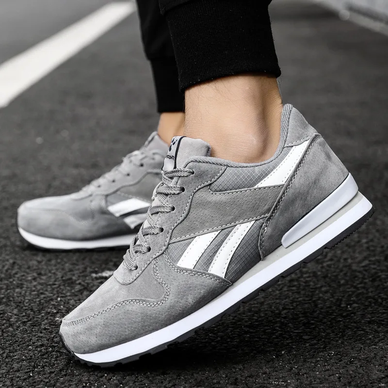 2019 spring new sports shoes men's running leather lace breathable cushion GF-16 | Спорт и развлечения