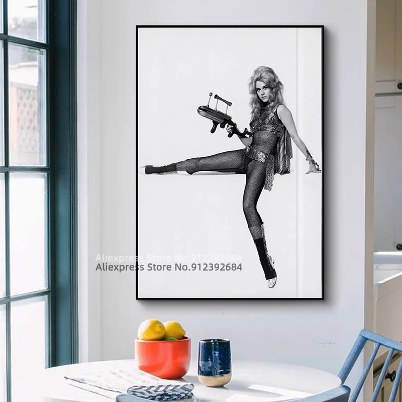 Картина на холсте Barbarella (1968) Классическая научная фантастика картина из фильма