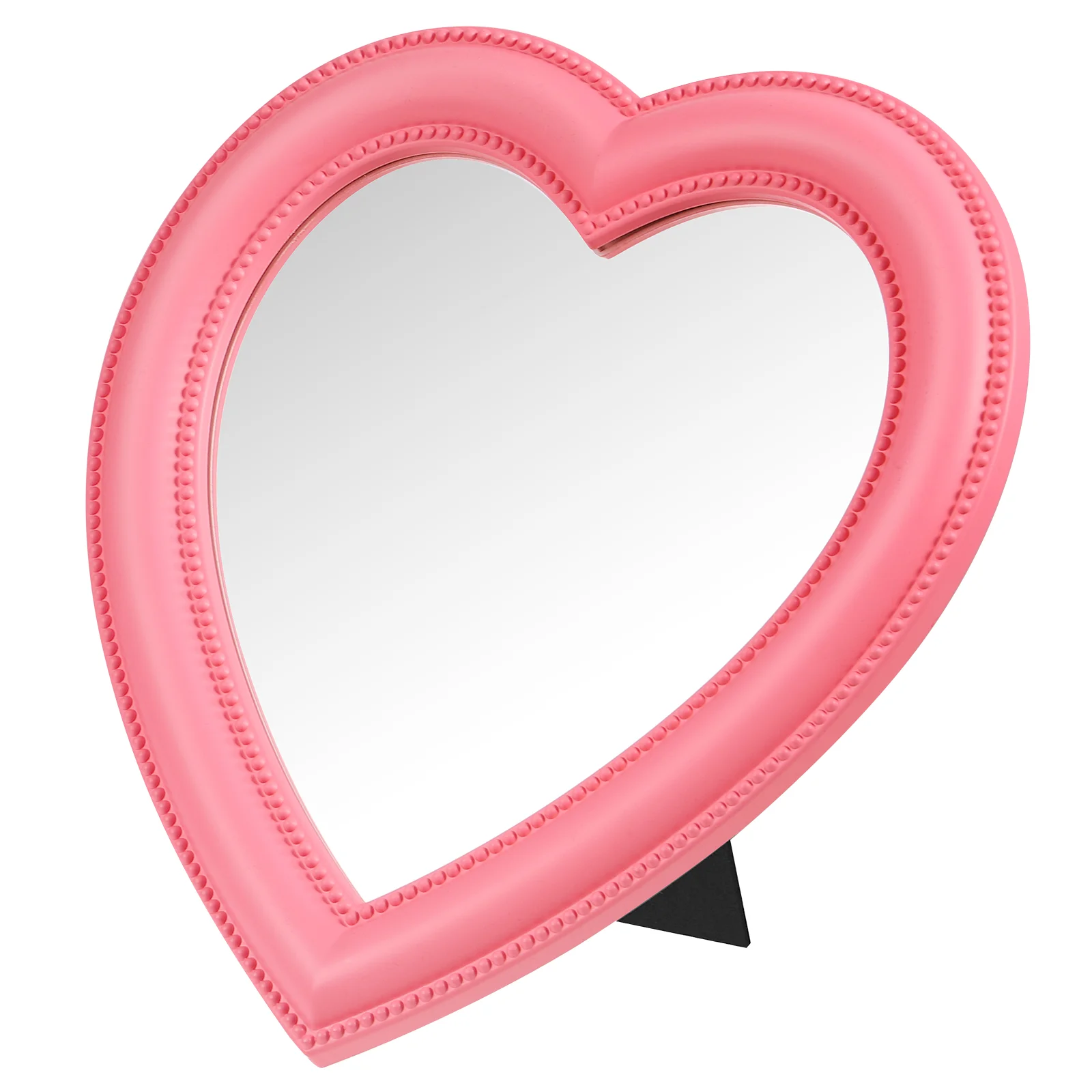 

WINOMO Heart Shaped Makeup Mirror Tabletop Cosmetic Mirror Wall Hanging Mirror for Girls )
