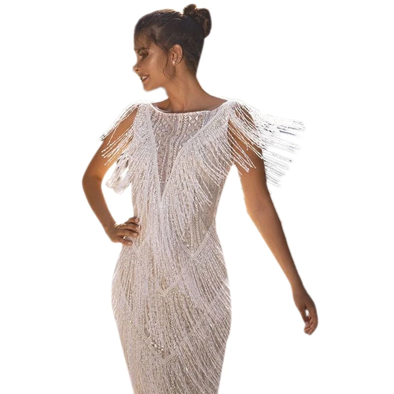 Женское платье с кисточками для латинских танцев сексуальное мини v образным