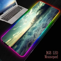 mrgbest beach cloud landscape gaming mouse pad anti slip natural rubber computer anime mousepad mat speed locking edge