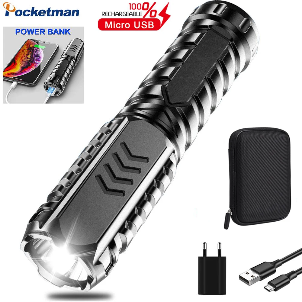 

Светодиодный фонафонарь, заряжаемый от USB, лм