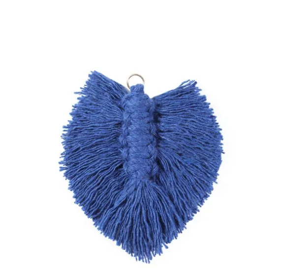 

2PCS/lot 7cm butterfly Hanging rope Silk Tassels fringe sewing bang tassel trim key for DIY Embellish curtain access